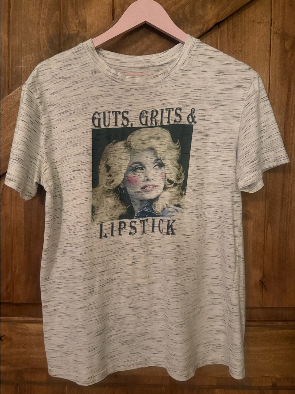 Dolly Parton Guts, Grits & Lipstick Short Sleeve Graphic Tee